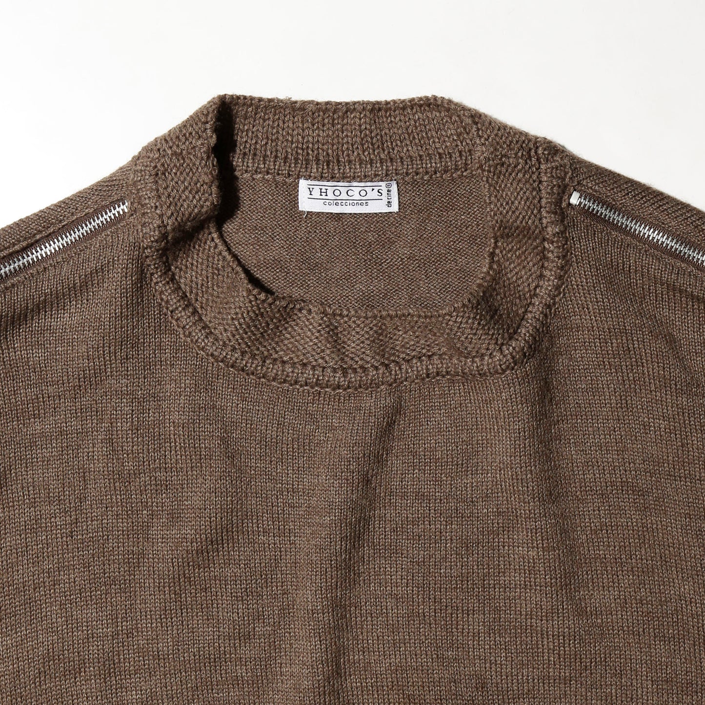 vintage shoulder zip knit vest