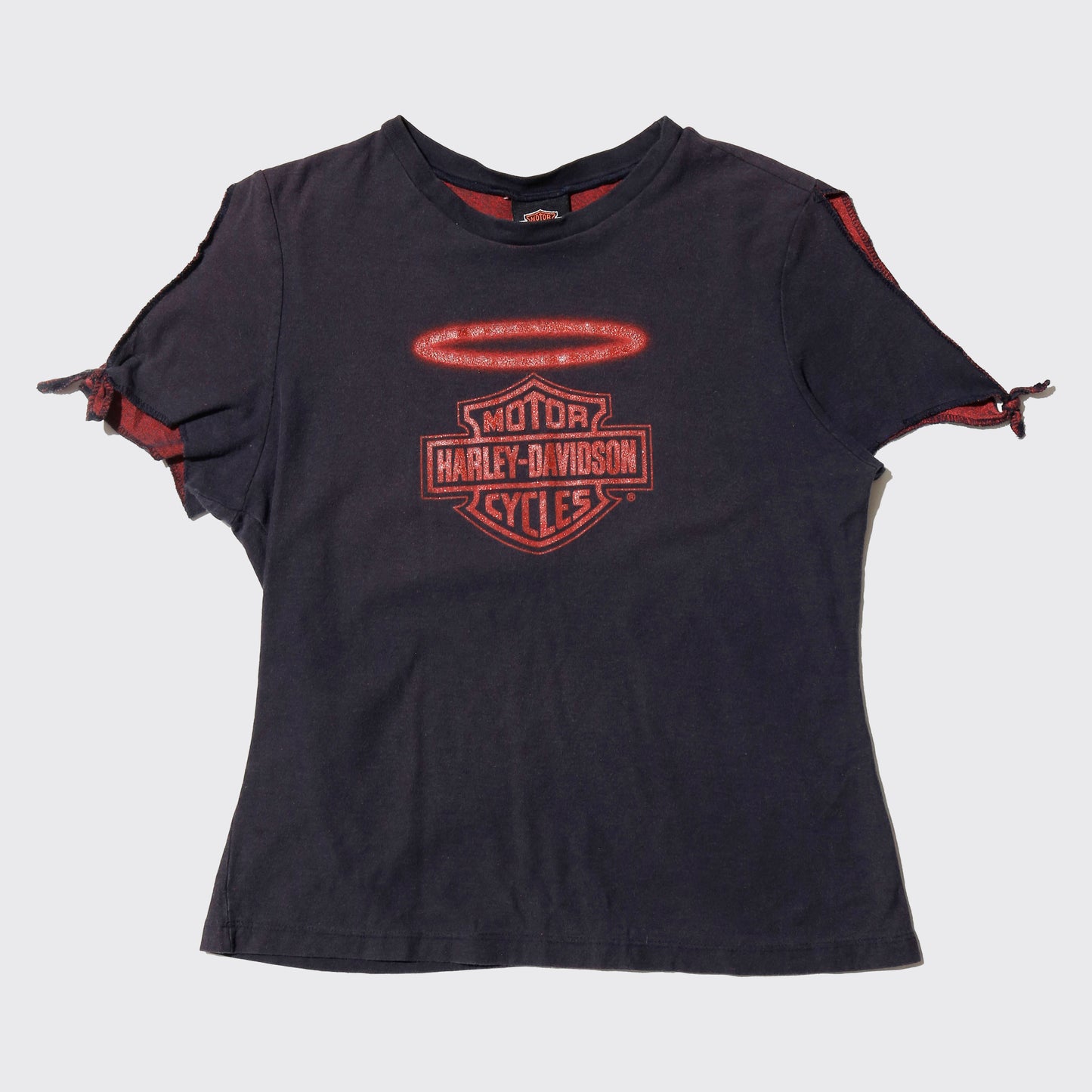 vintage 00's harley-davidson tribal feather t-shirt