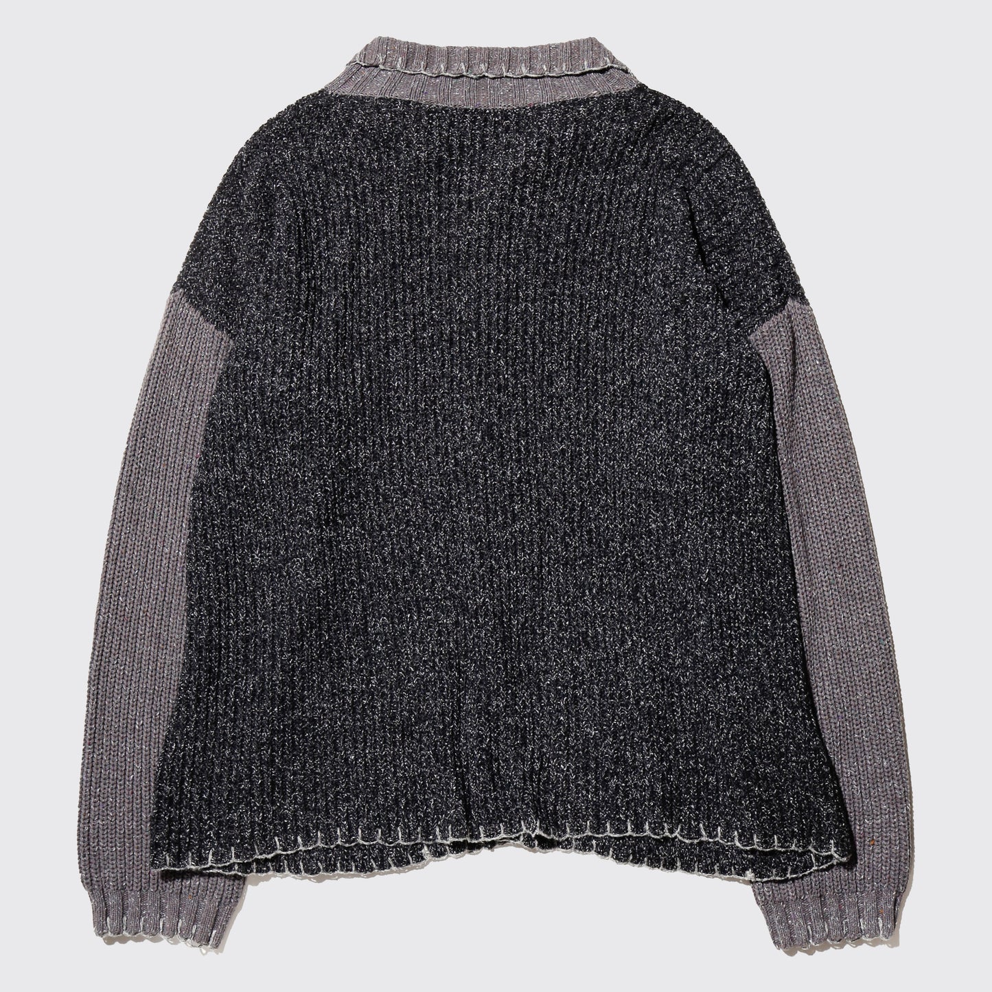 vintage perry ellis 2tone knit jacket