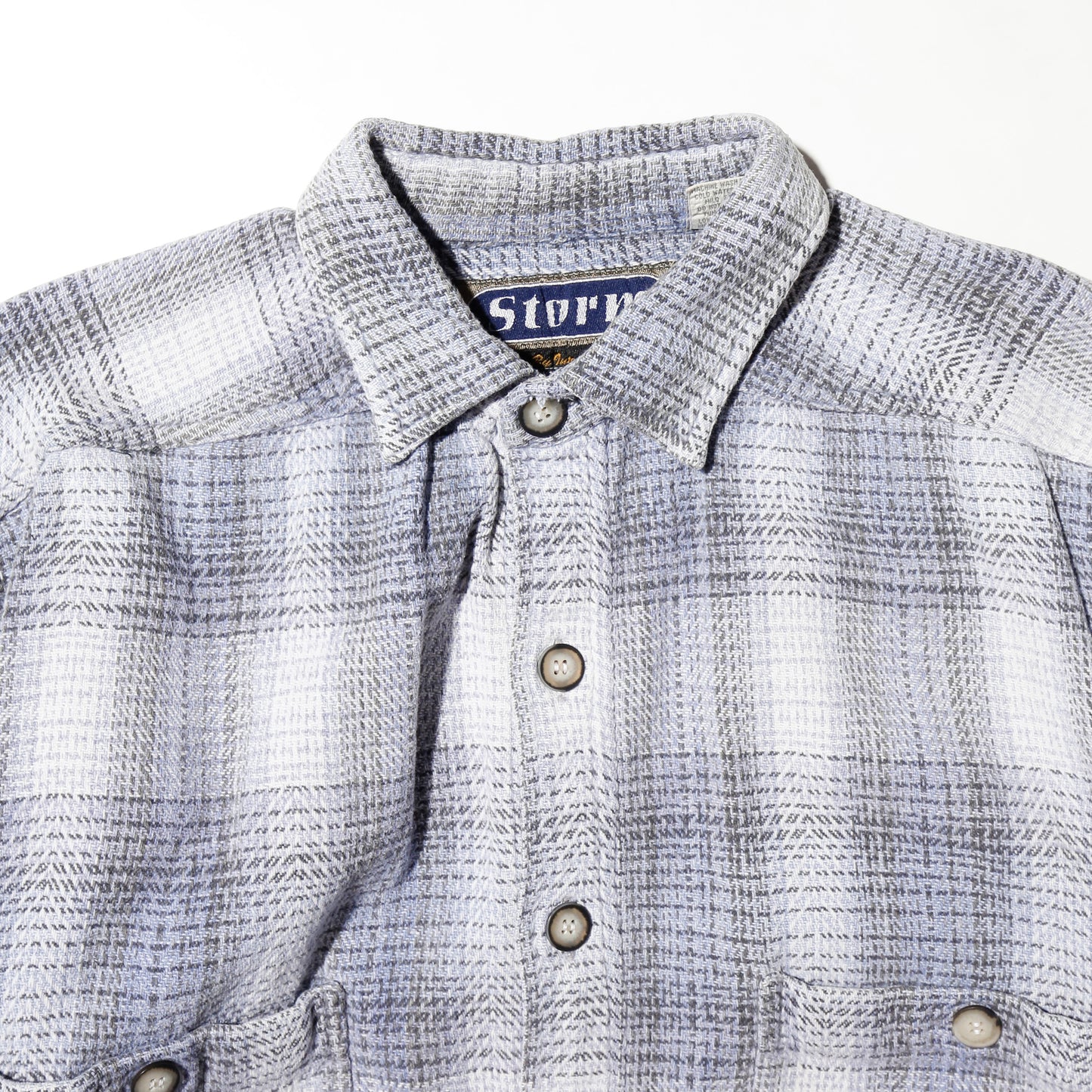 vintage heavy flannel loose check shirt
