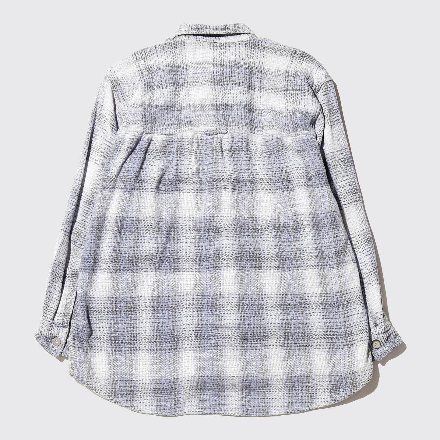 vintage heavy flannel loose check shirt