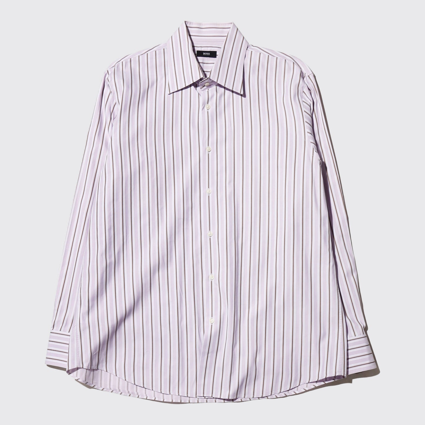 vintage hugo boss pink stripe dress shirt
