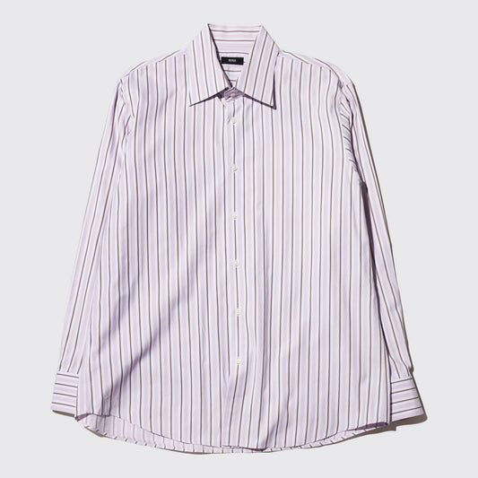 vintage hugo boss pink stripe dress shirt