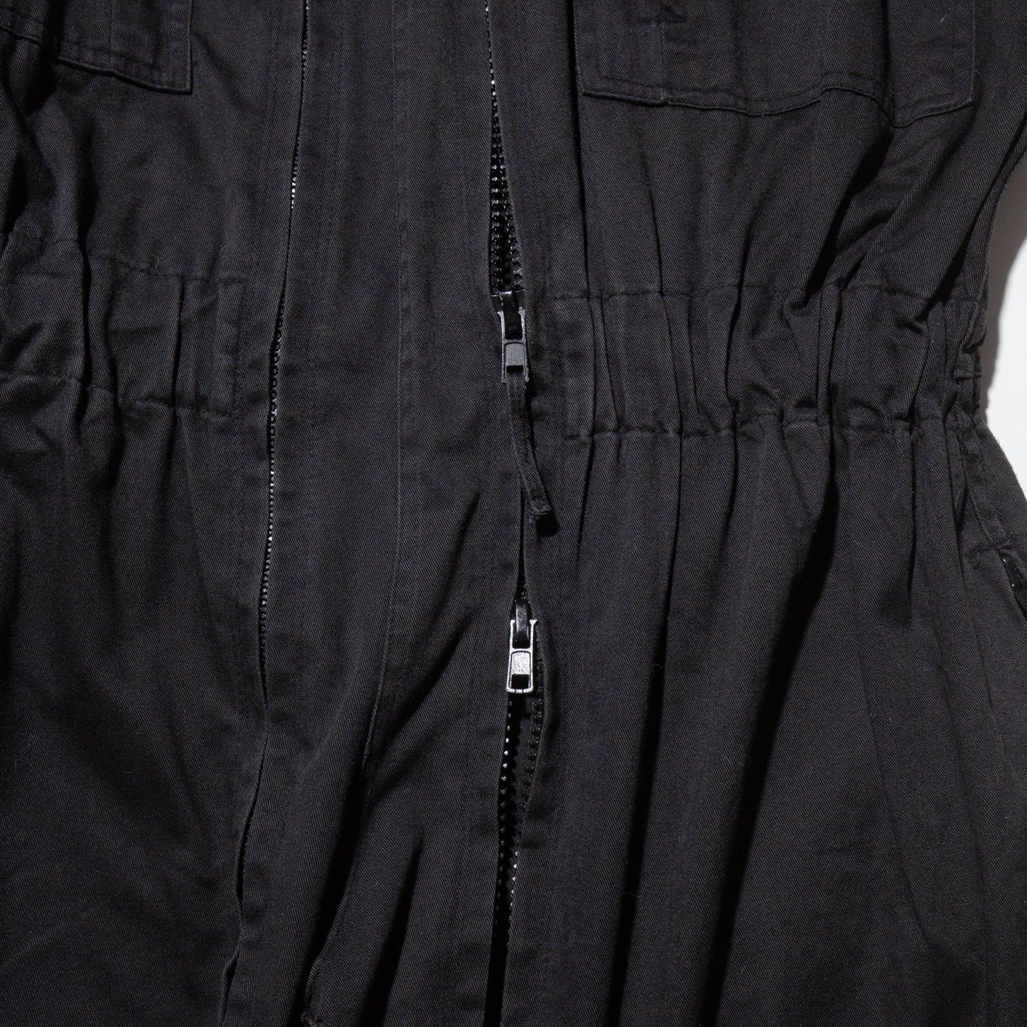 vintage dual zip parachute jump suit