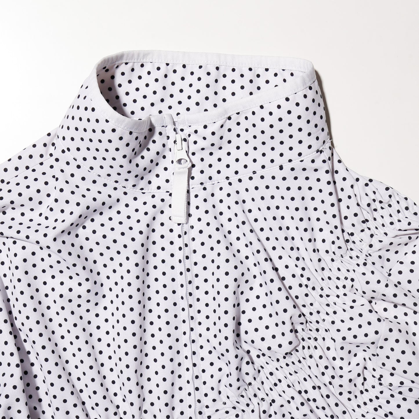 remake irregular gathering dots track jacket
