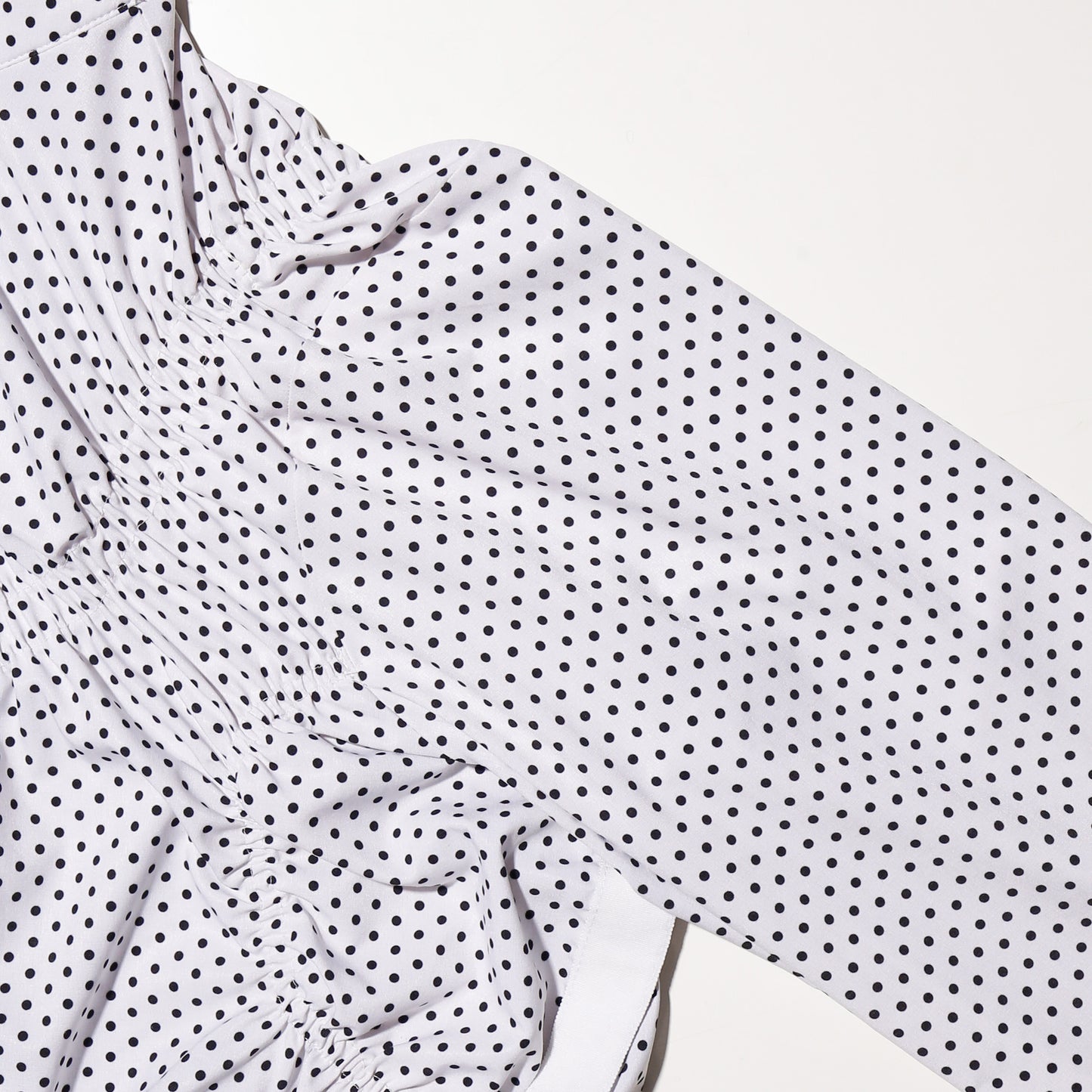 remake irregular gathering dots track jacket