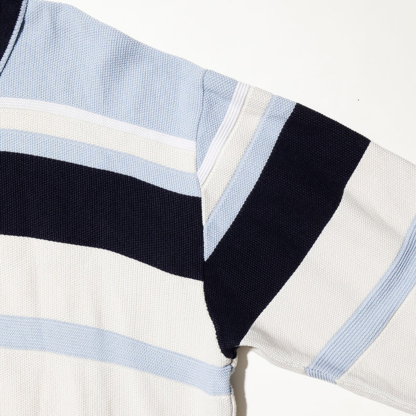 vintage border summer knit polo l/s