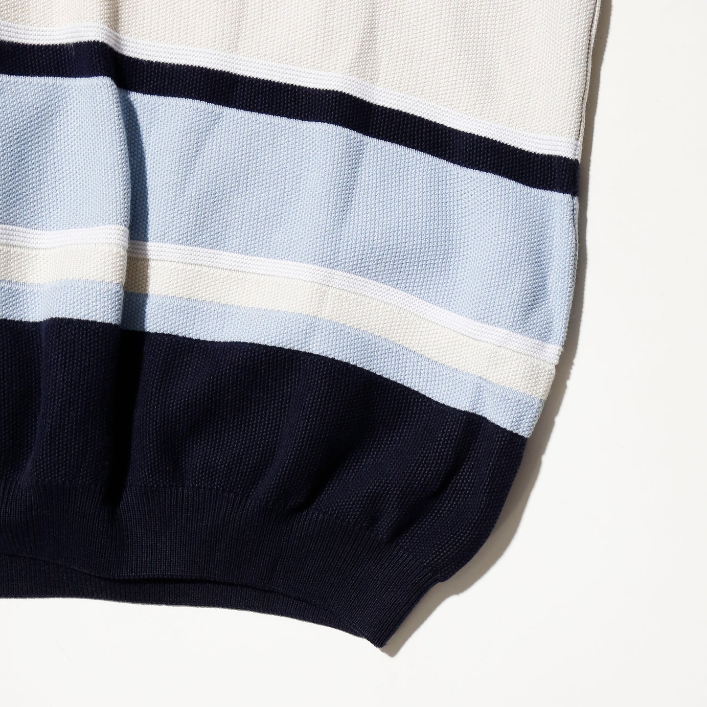 vintage border summer knit polo l/s