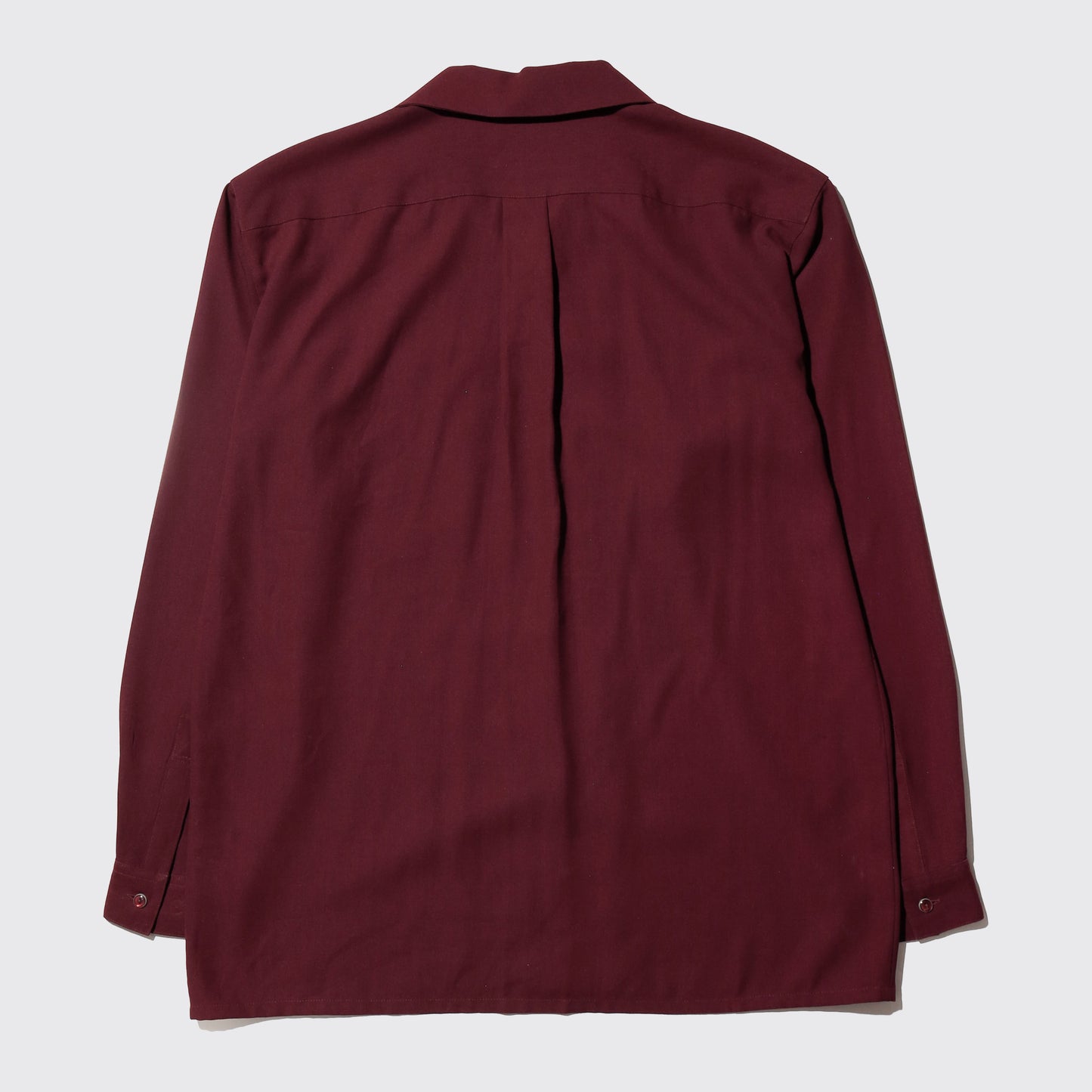 vintage burgundy open collar shirt