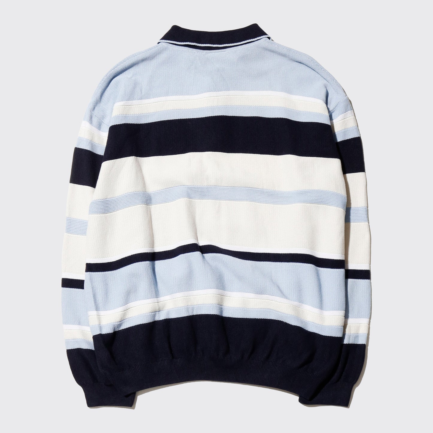 vintage border summer knit polo l/s