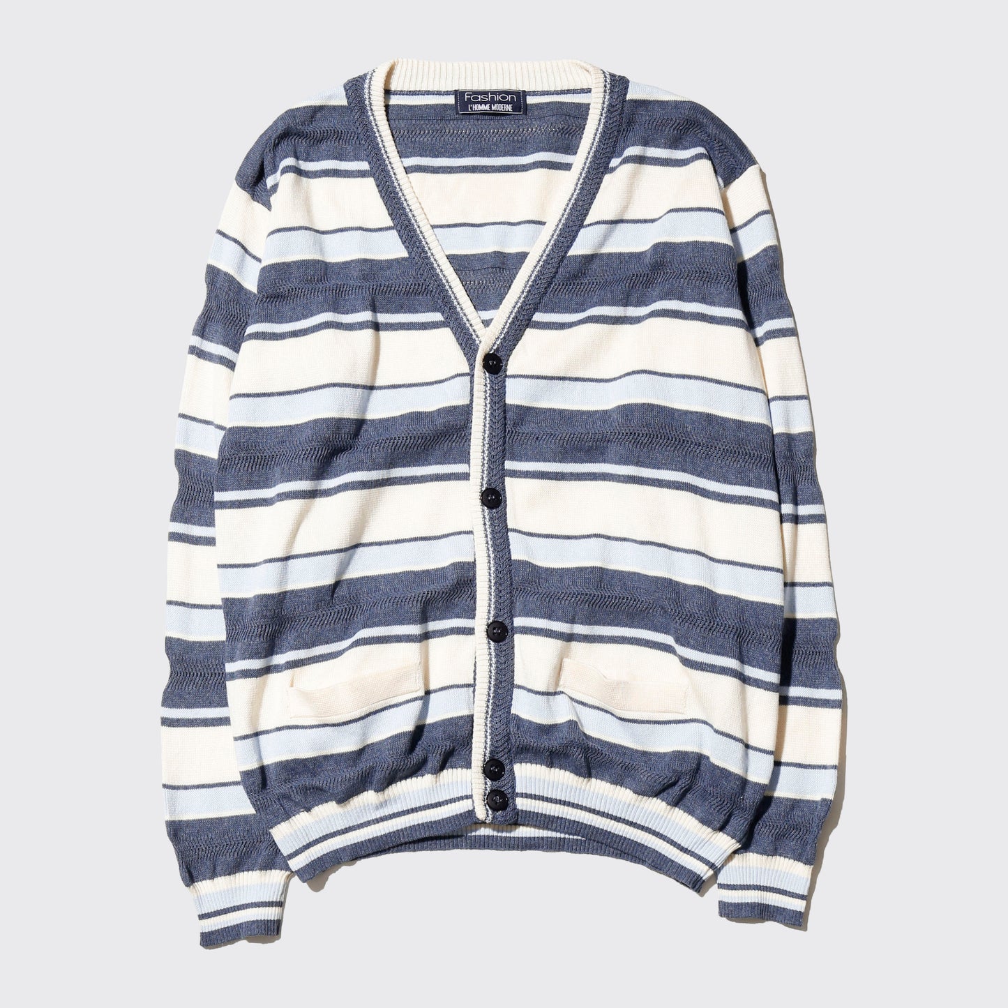 vintage border summer knit cardigan