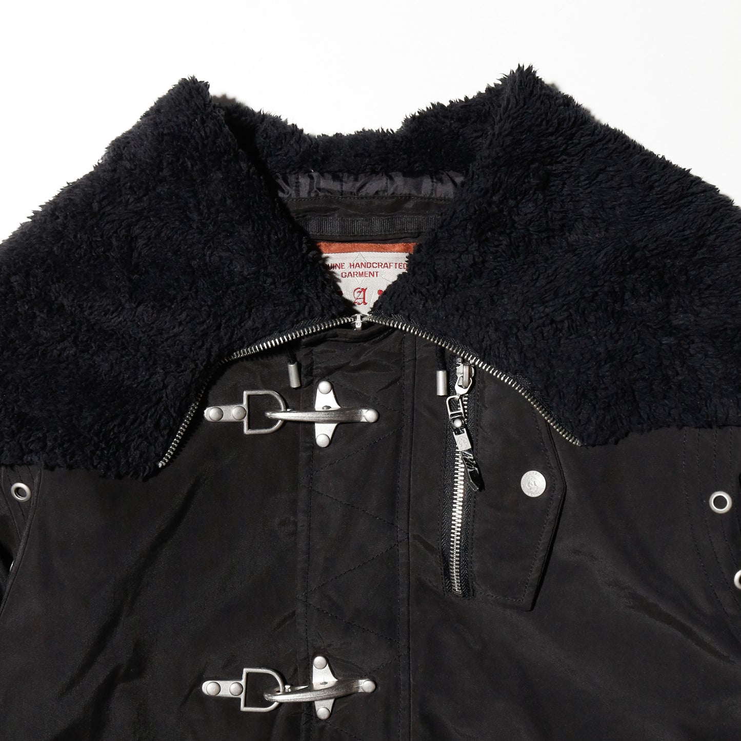 vintage buckled n-2b type bomber jacket