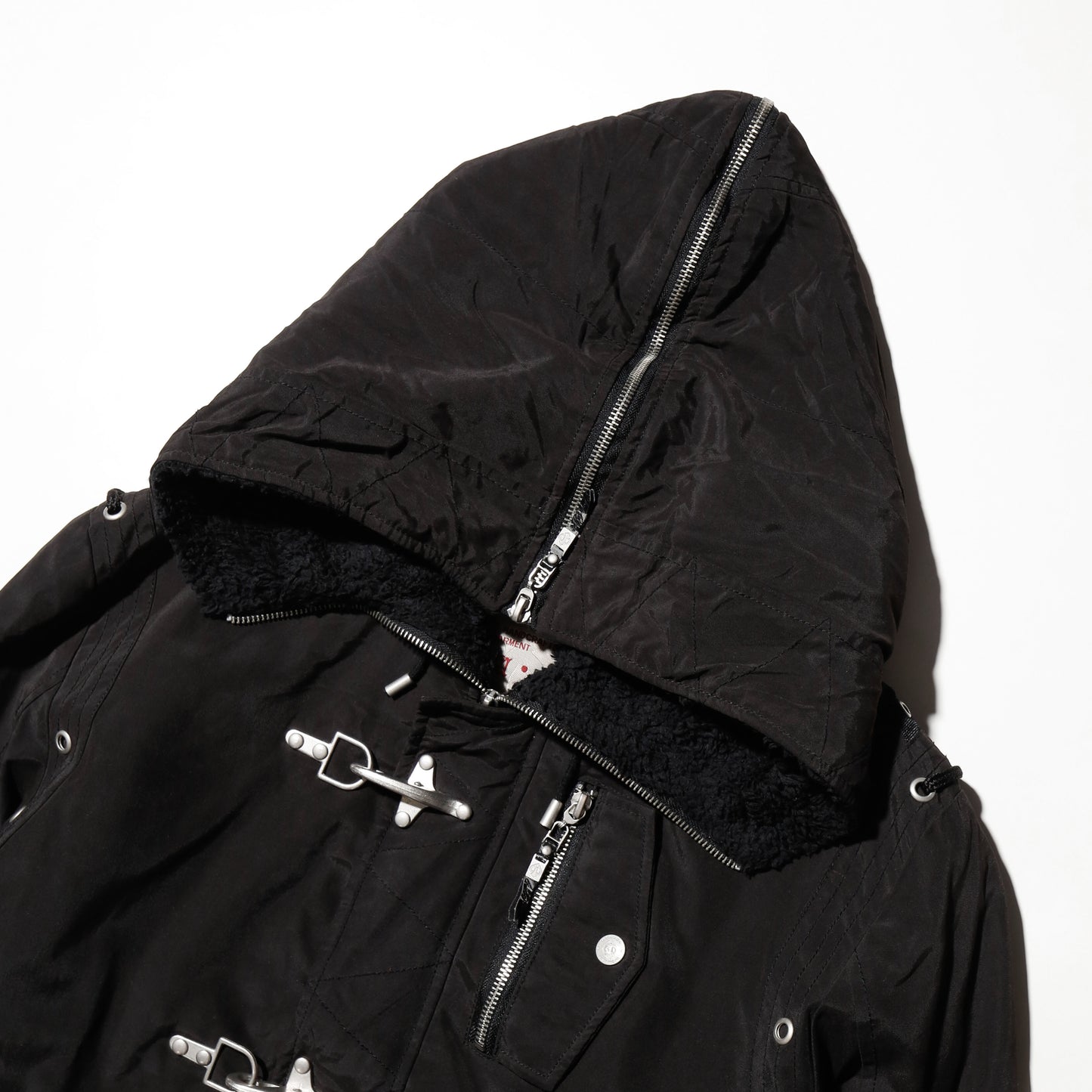 vintage buckled n-2b type bomber jacket