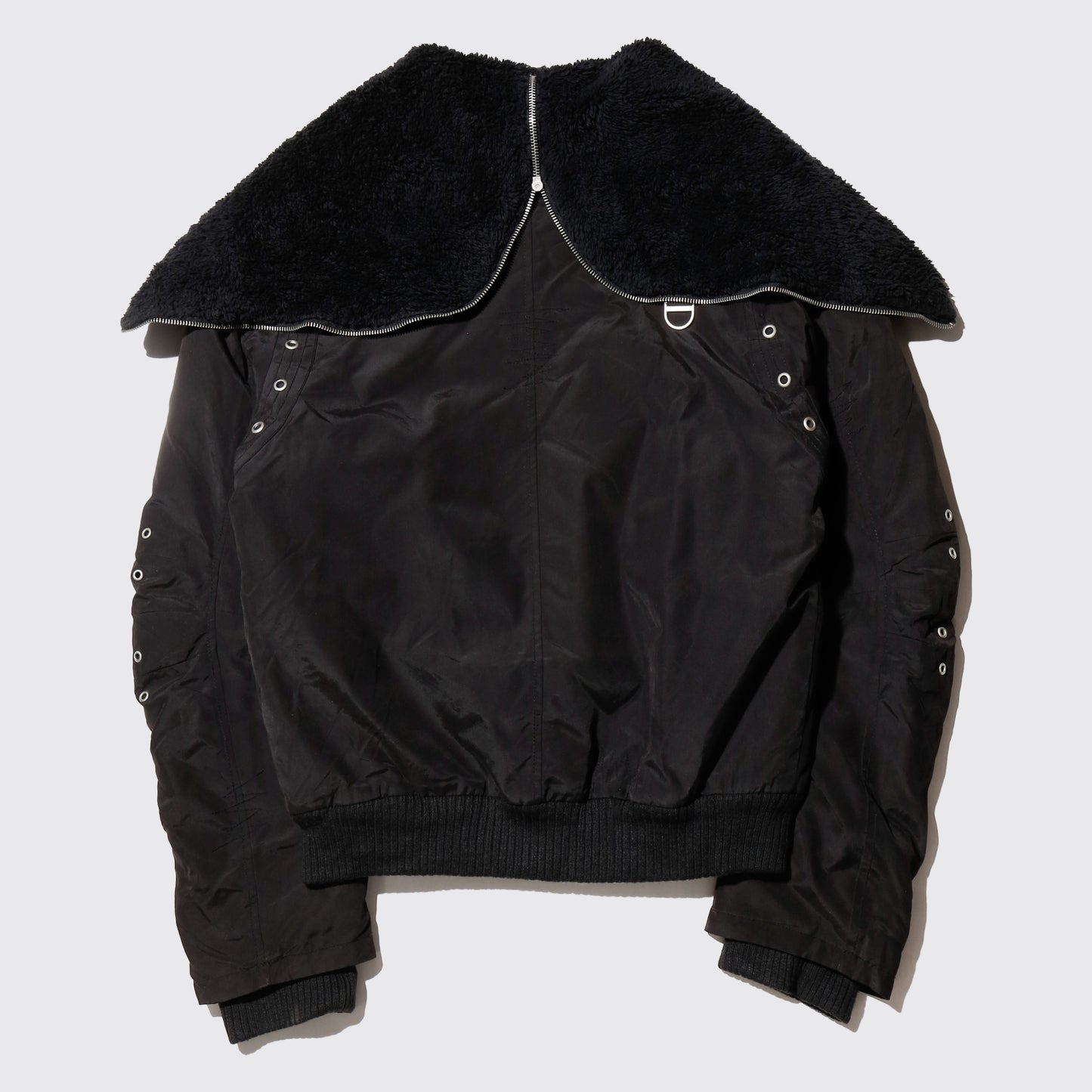 vintage buckled n-2b type bomber jacket