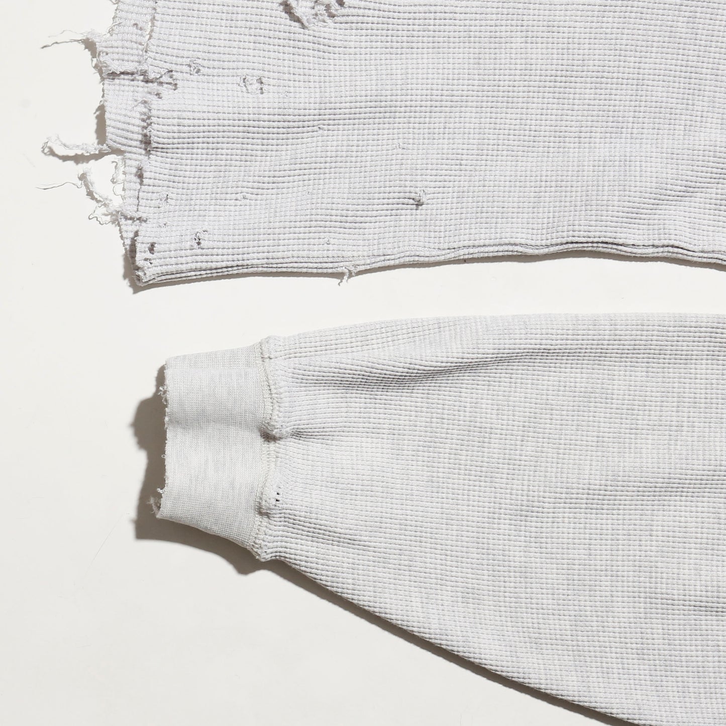 *one-off broken thermal cut sew, with copper badge