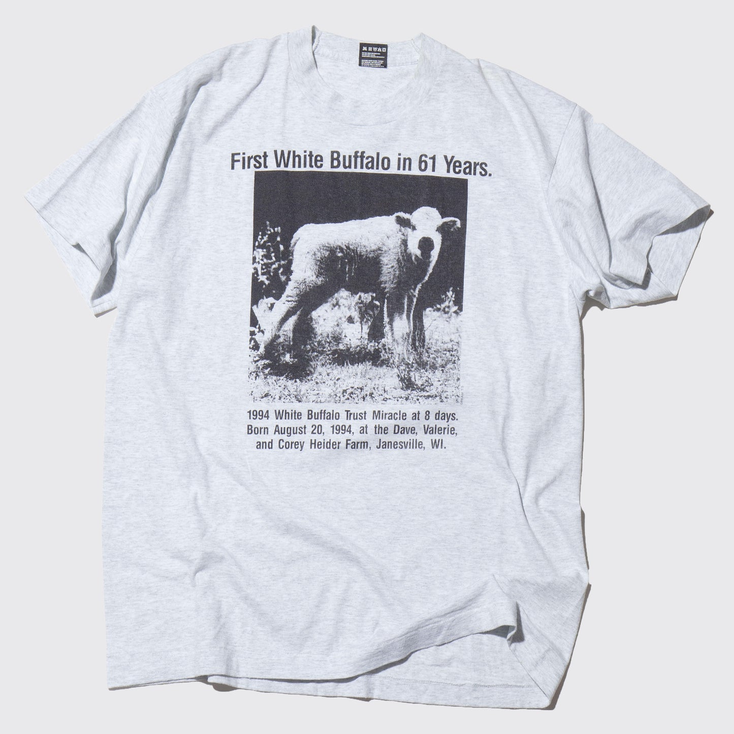 vintage 90's white buffalo t-shirt