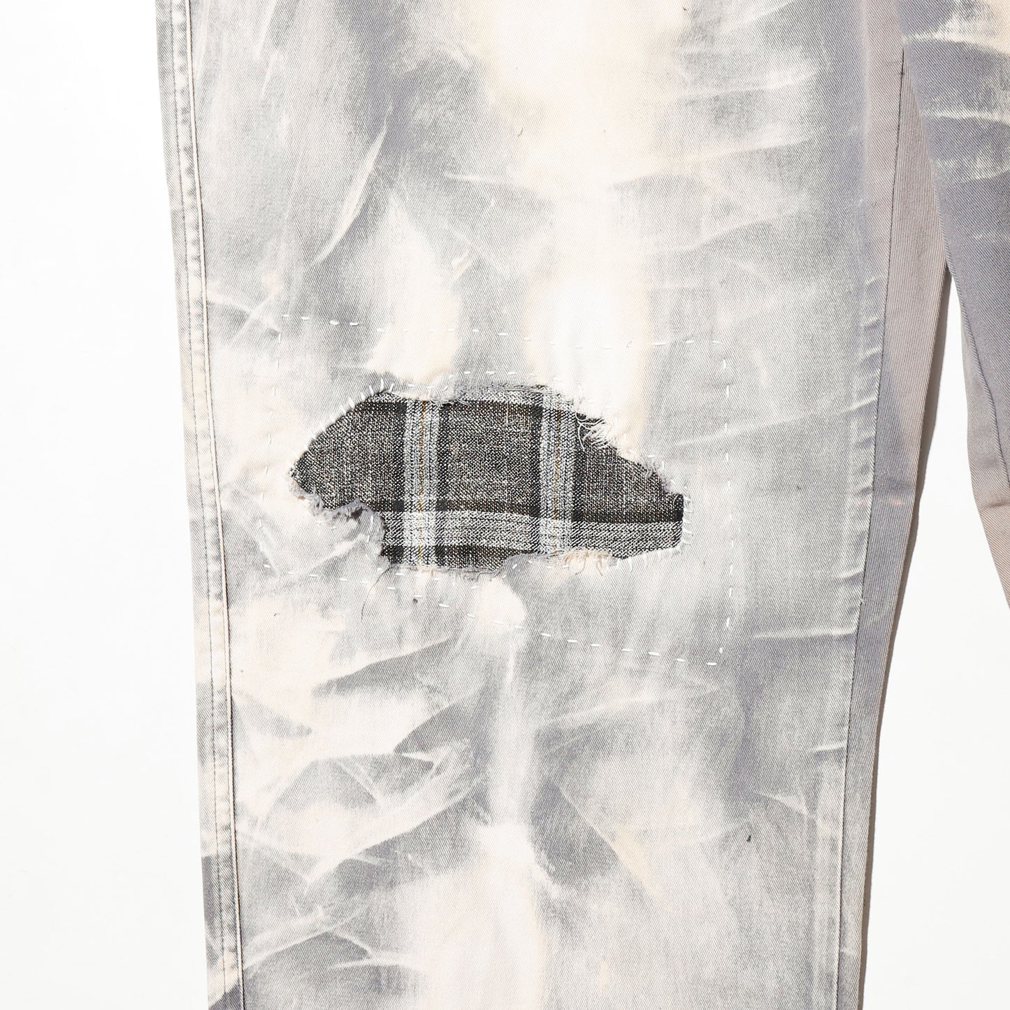 *one-off acid repaired  trousers