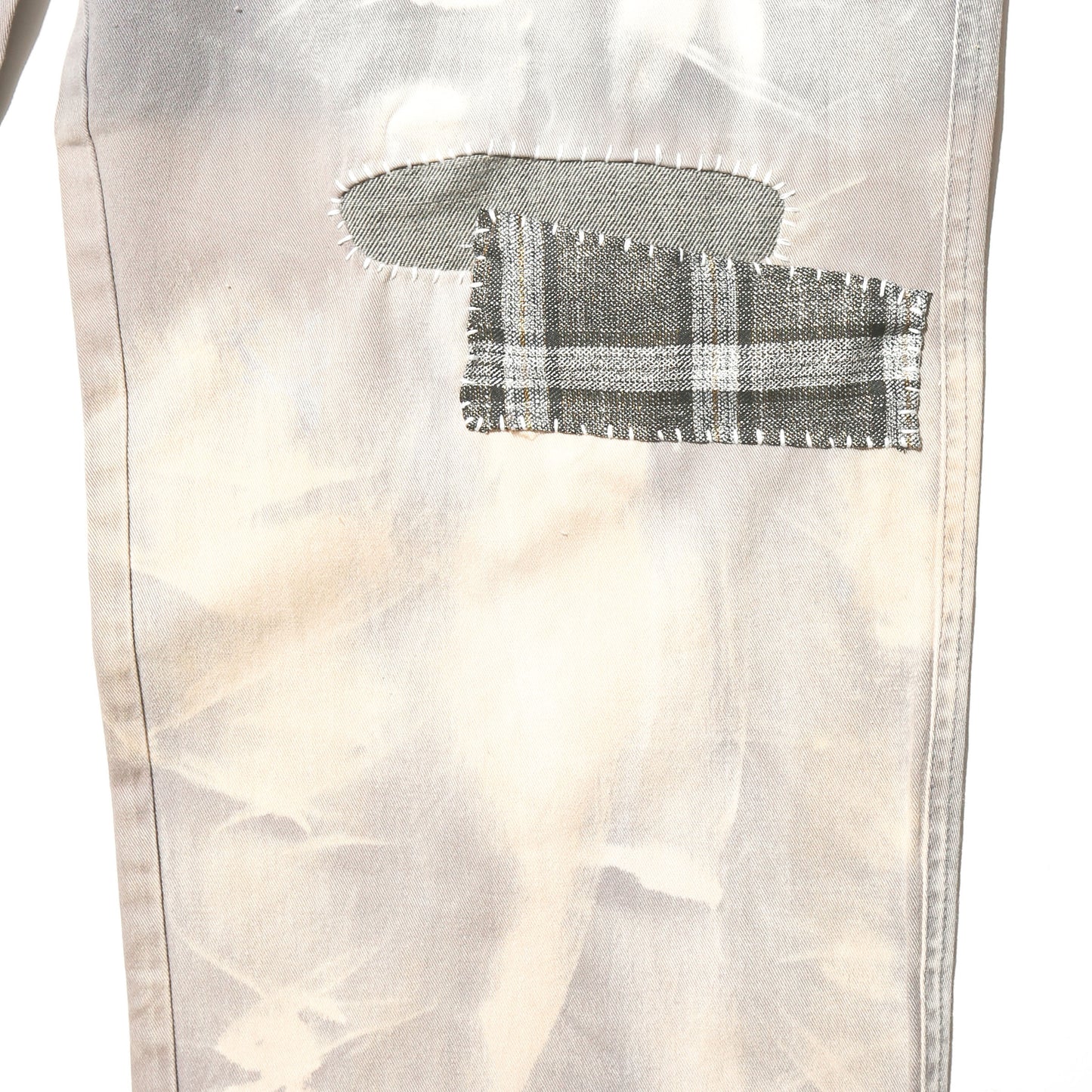 *one-off acid repaired  trousers
