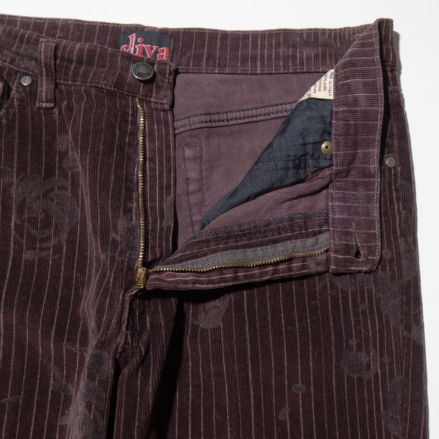 vintage rose corduroy 5p trousers