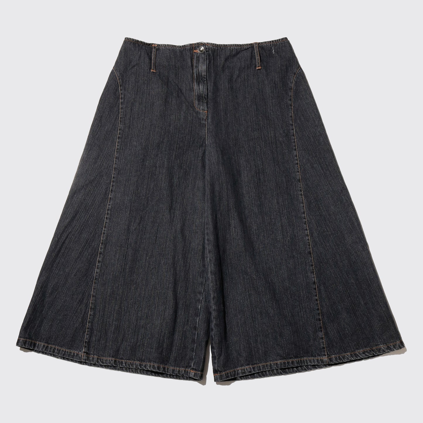 vintage super wide denim shorts