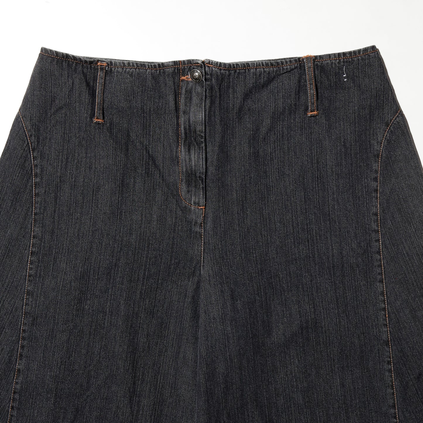 vintage super wide denim shorts