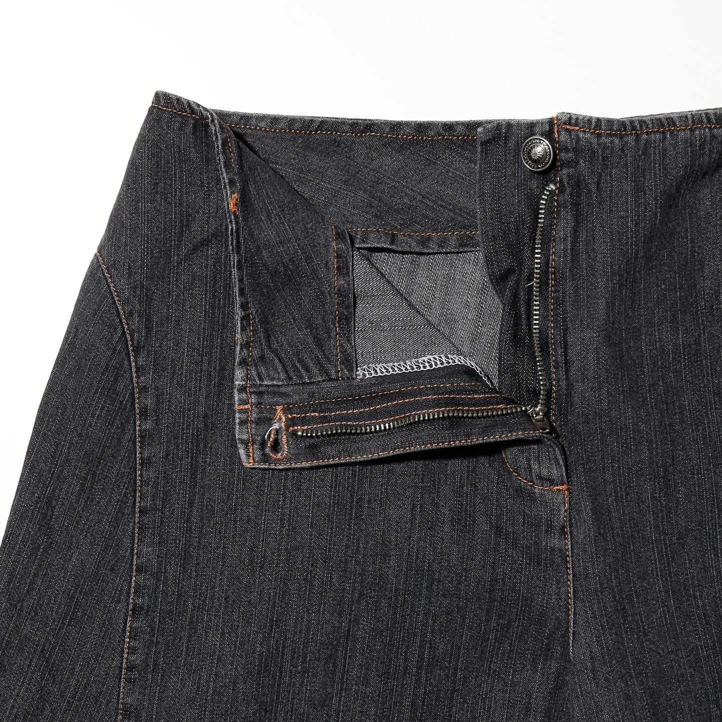 vintage super wide denim shorts