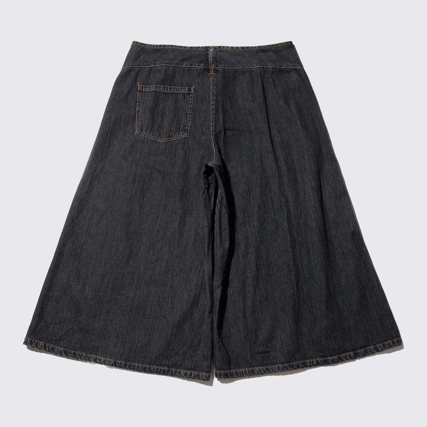 vintage super wide denim shorts