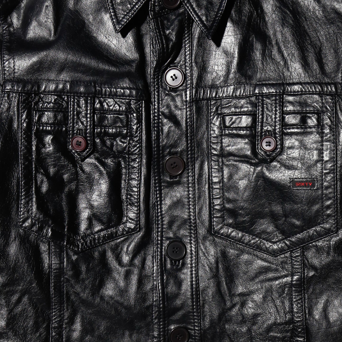 vintage cropped aviator leather jacket *resized