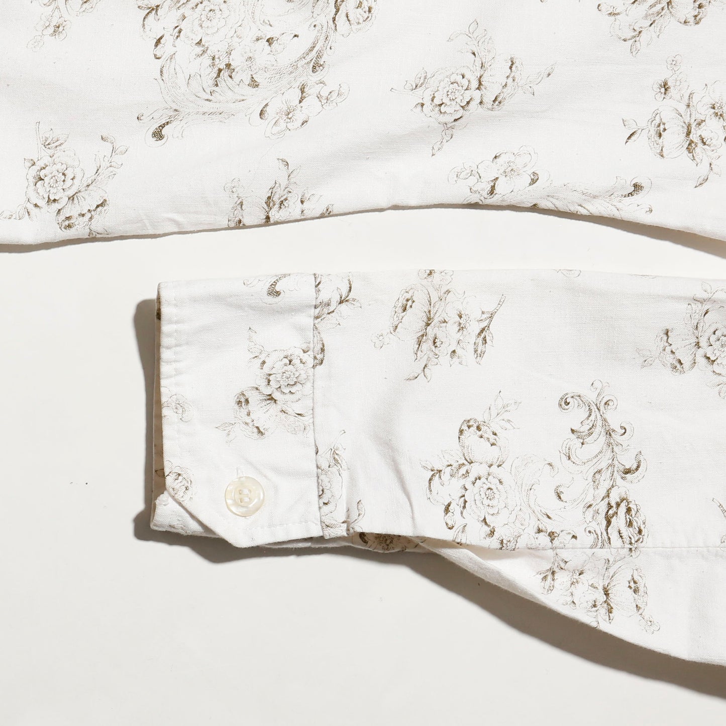 vintage rococo floral cotton shirt