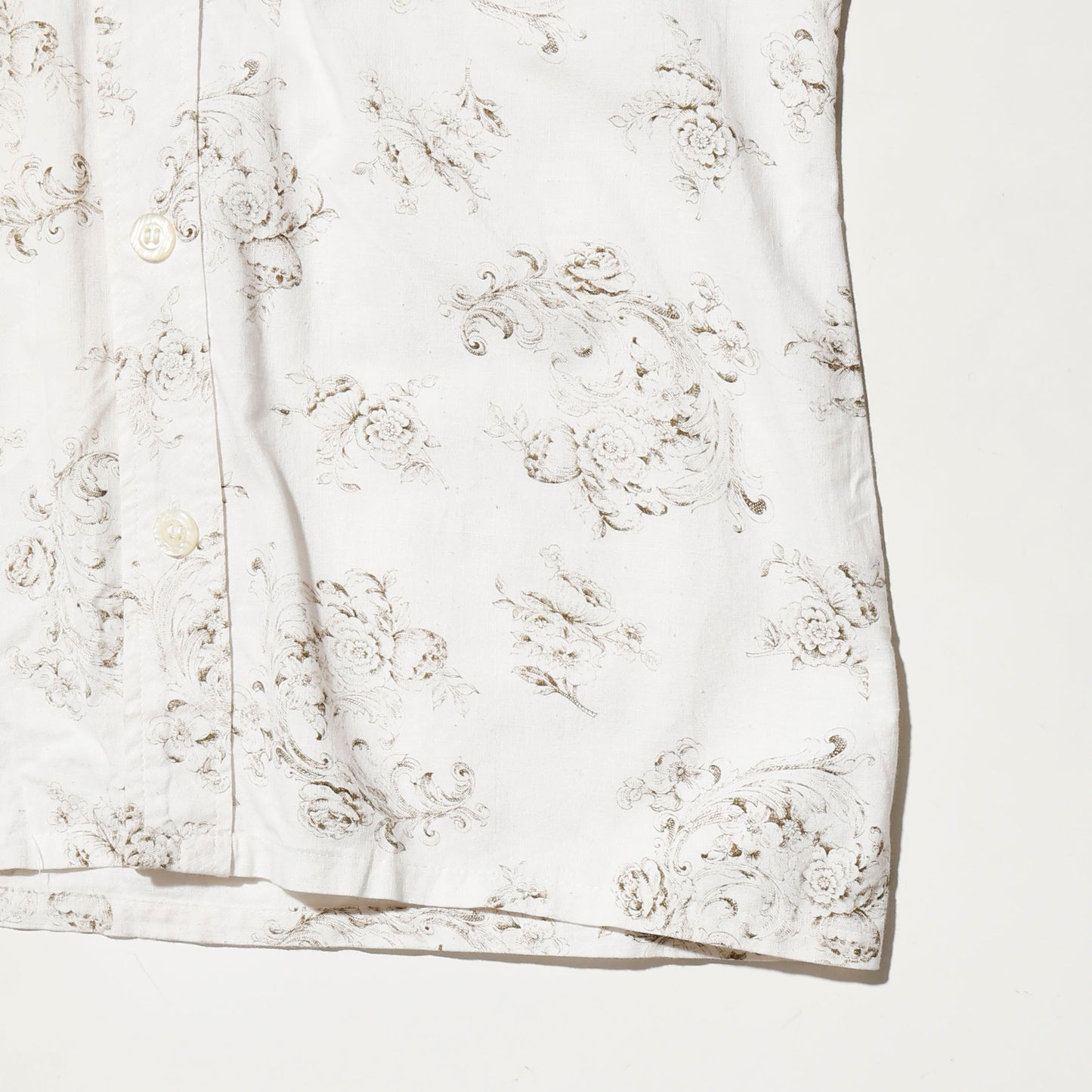 vintage rococo floral cotton shirt