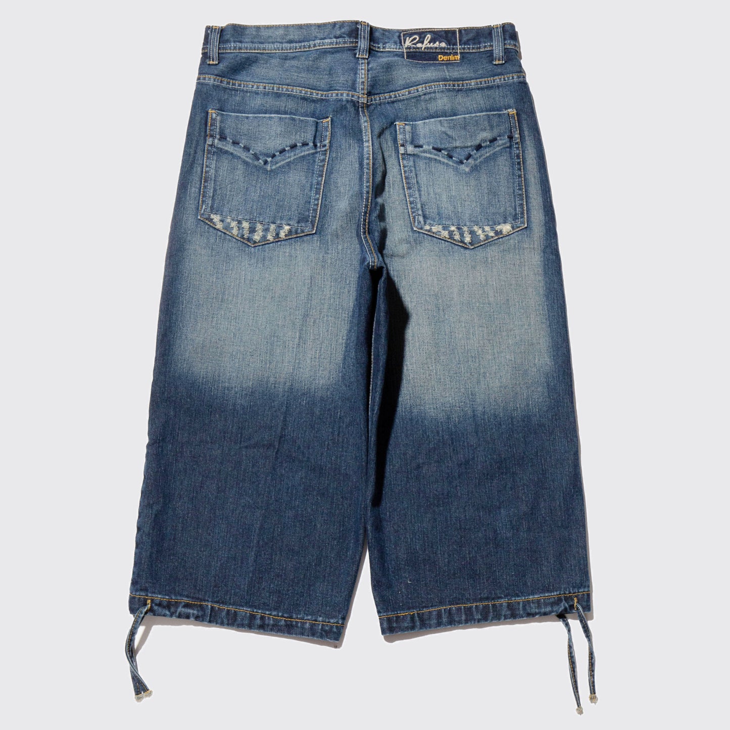 vintage cropped baggy shorts
