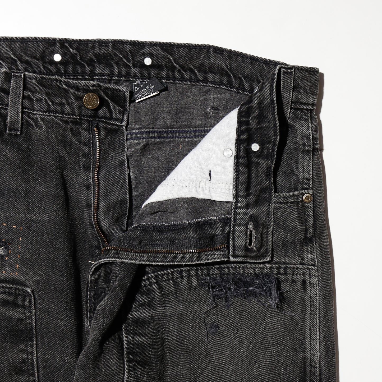 *one-off repaired double knee painter jeans