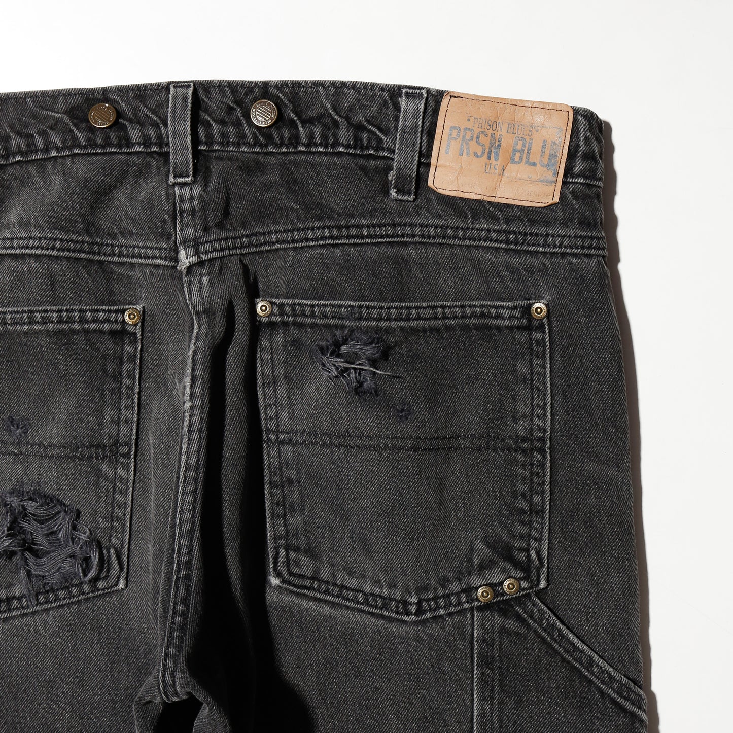 *one-off repaired double knee painter jeans