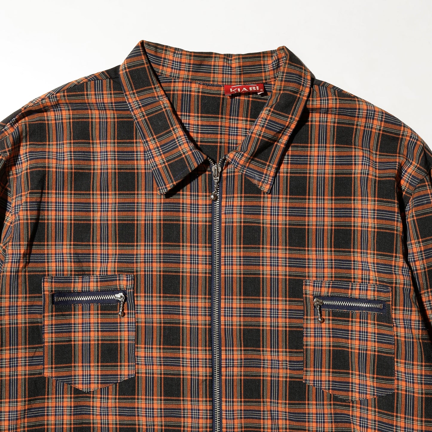 vintage check zipped drizzler jacket