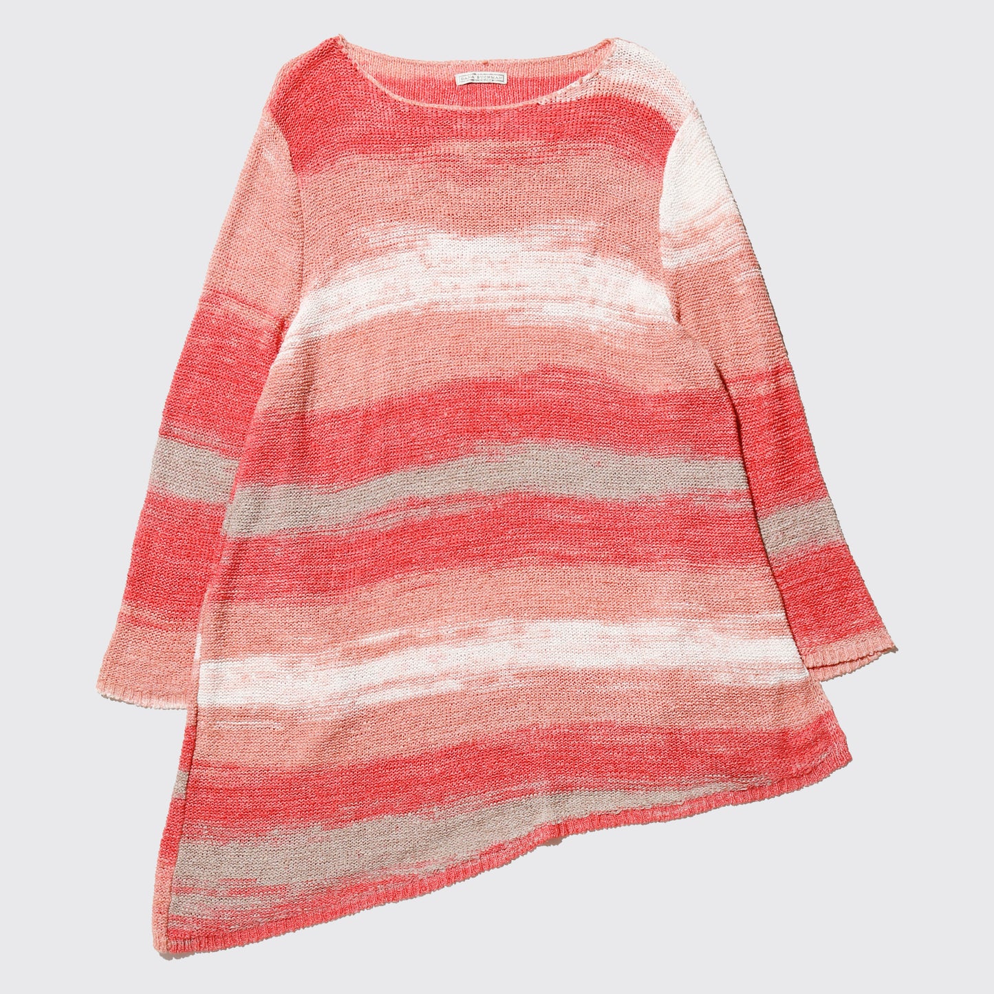 vintage melange asymmetry sweater