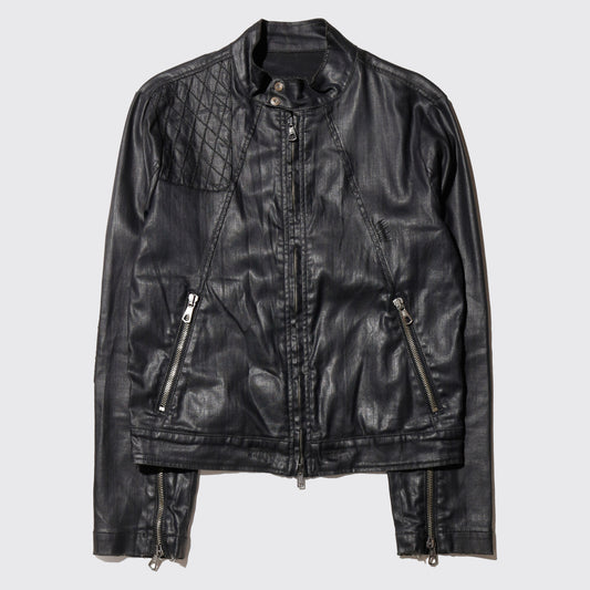 vintage coating motorcycle jacket