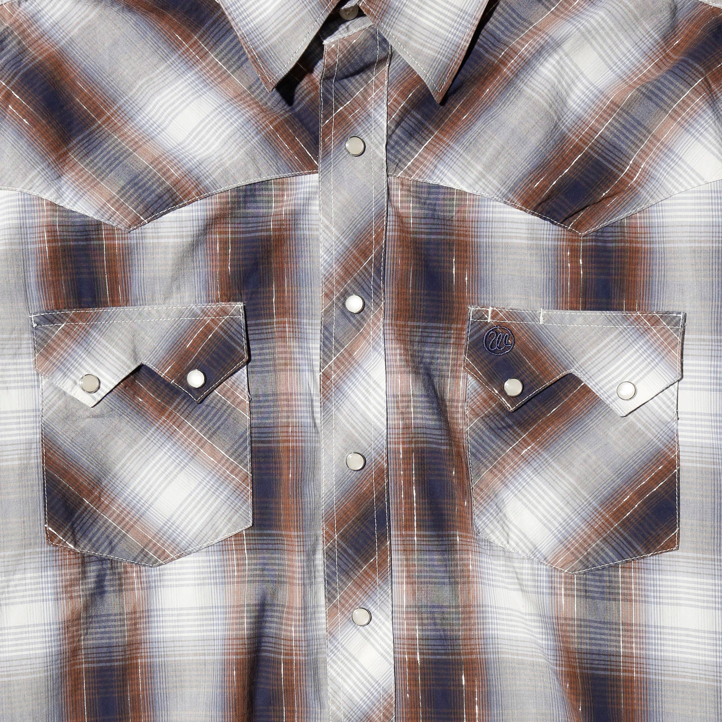 vintage wrangler lame check western shirt