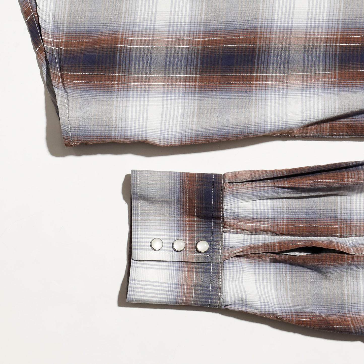 vintage wrangler lame check western shirt