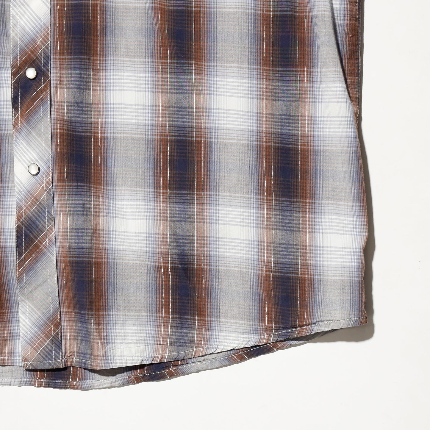 vintage wrangler lame check western shirt
