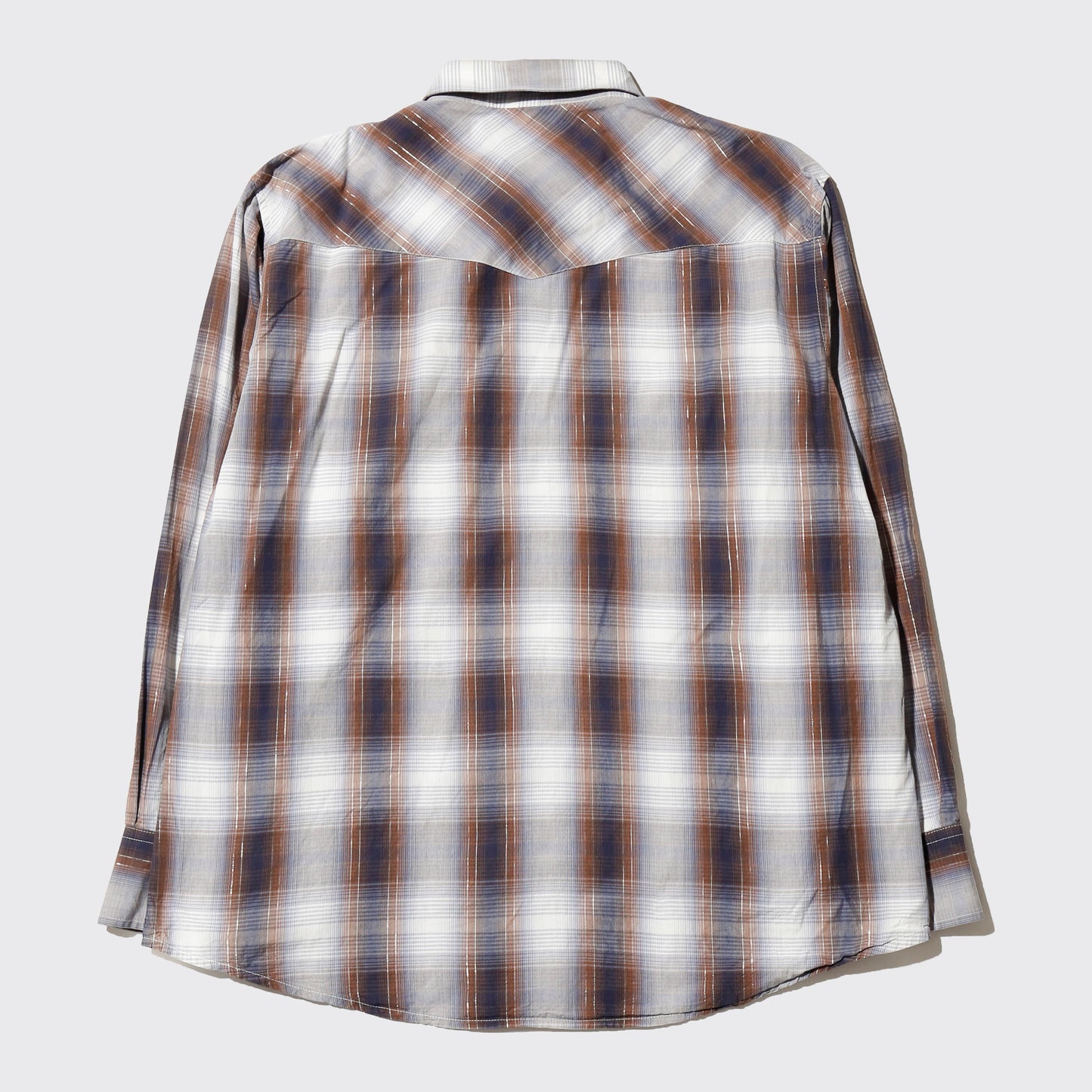 vintage wrangler lame check western shirt