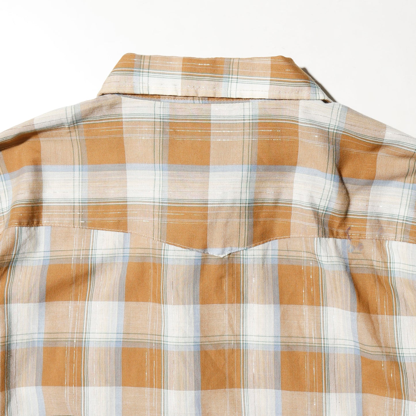 vintage 70's dee cee lame check western shirt