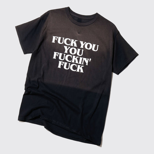 vintage "f*ck you you f*ckin' f*ck " faded t-shirt