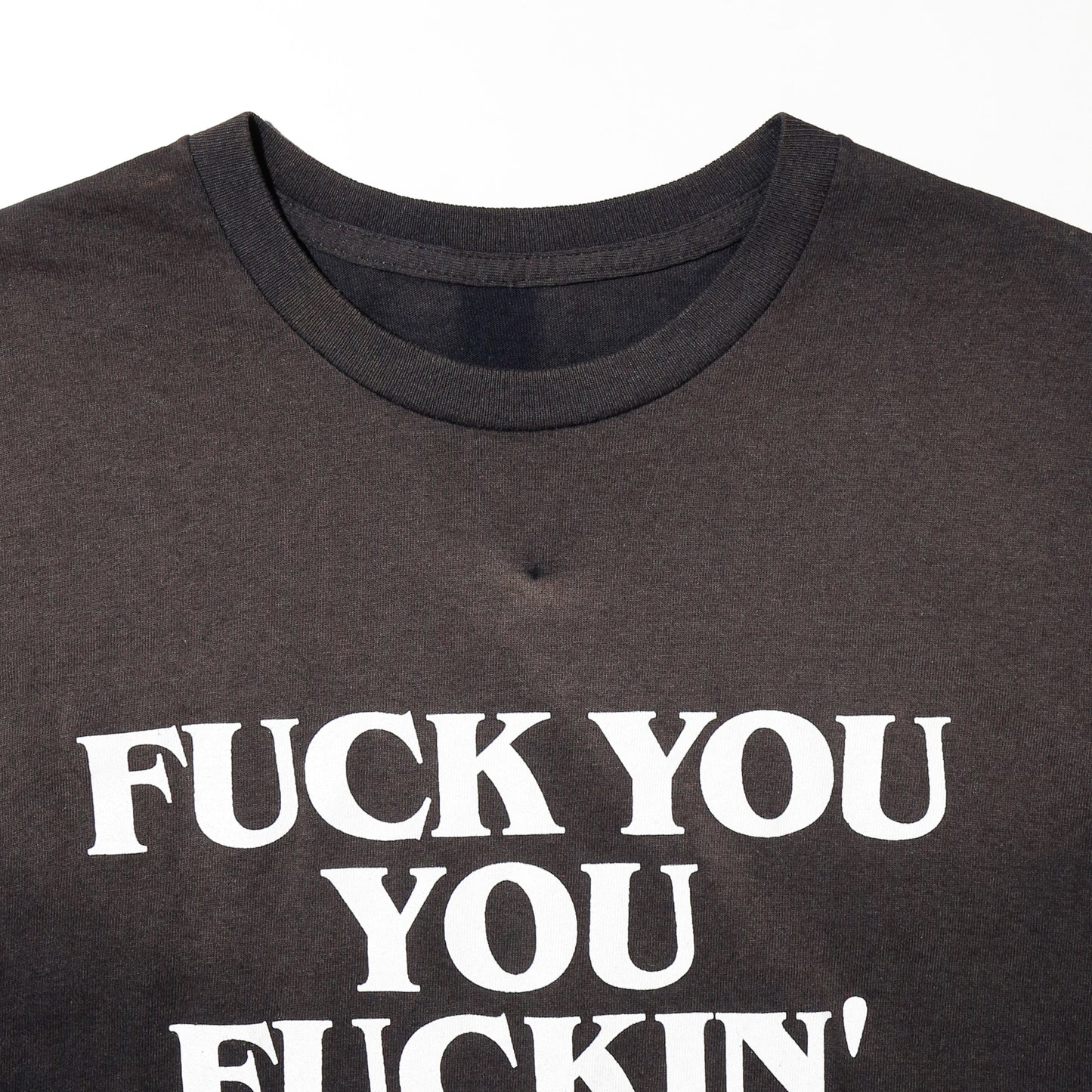 vintage "f*ck you you f*ckin' f*ck " faded t-shirt