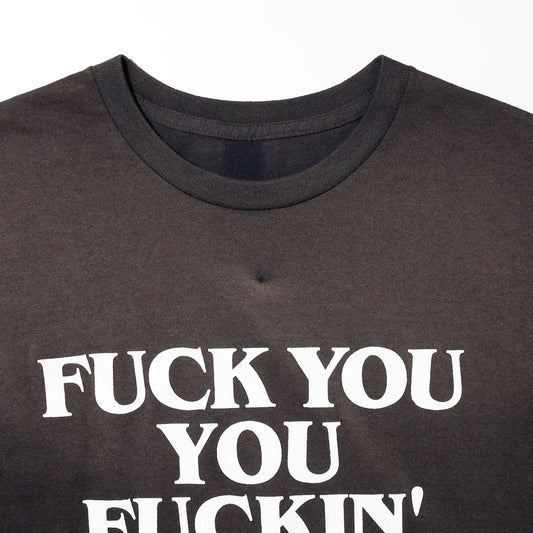 vintage "f*ck you you f*ckin' f*ck " faded t-shirt
