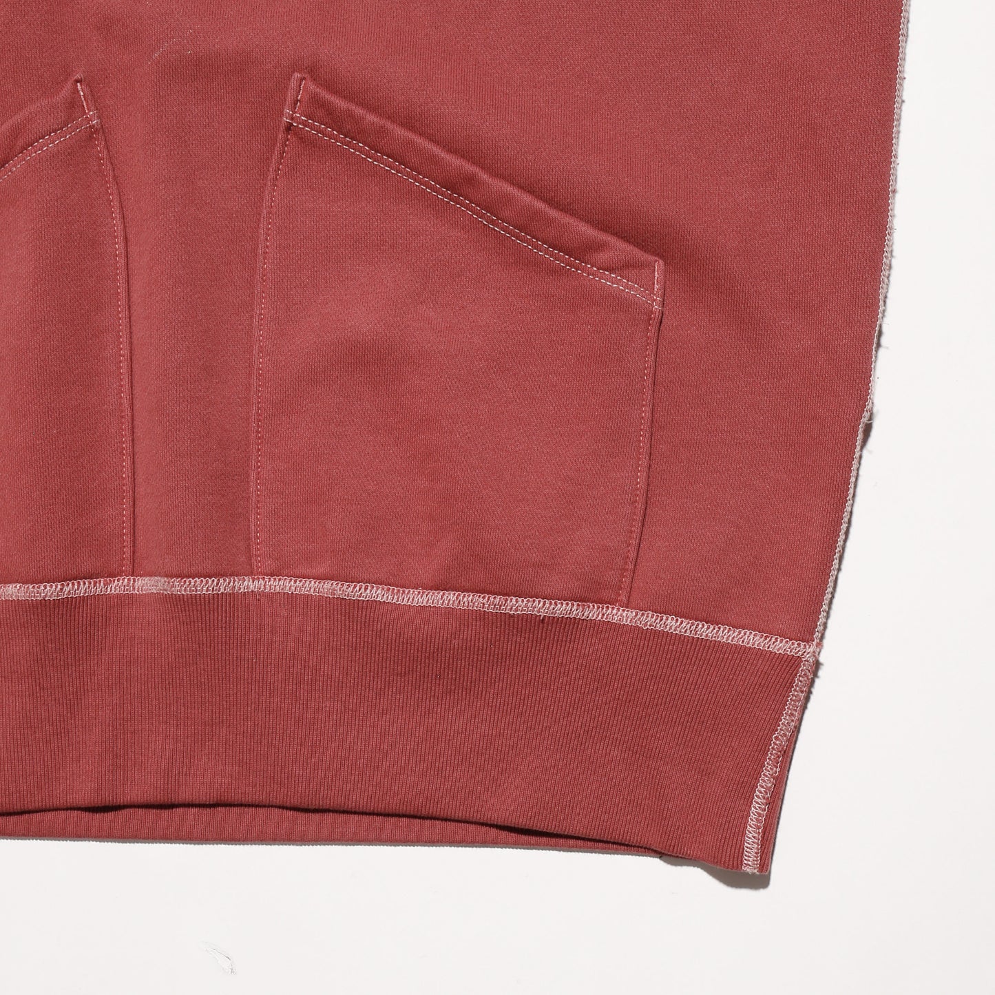 vintage patched half zip hoodie