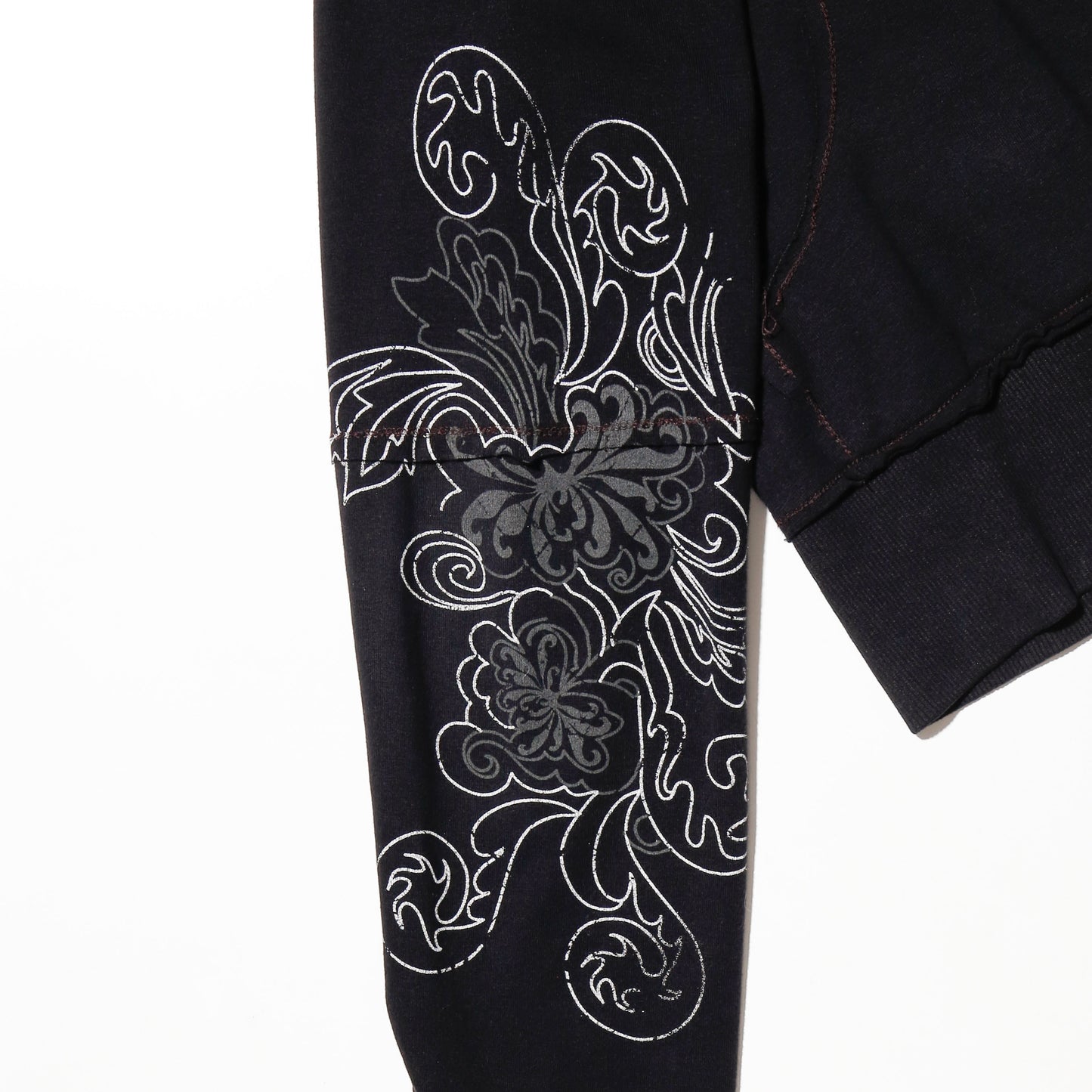 vintage cropped tattoo hoodie