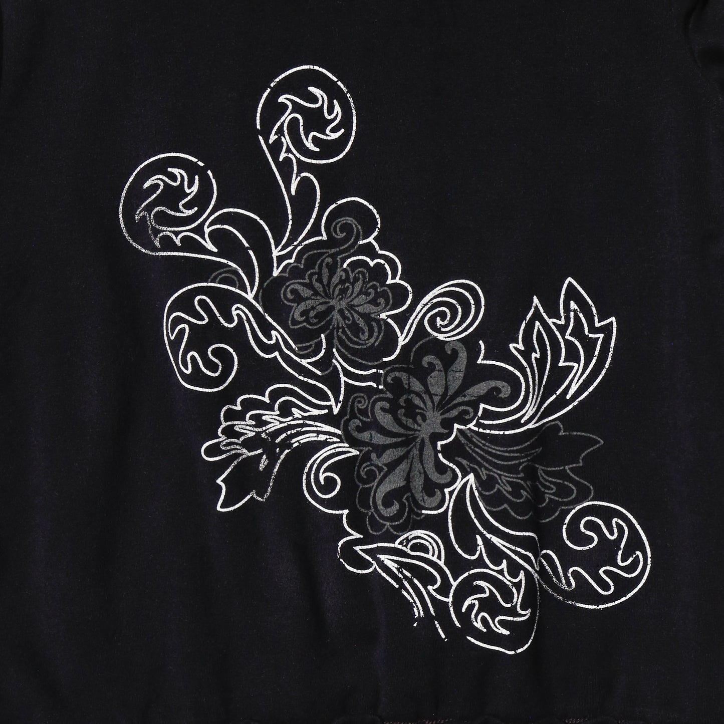 vintage cropped tattoo hoodie
