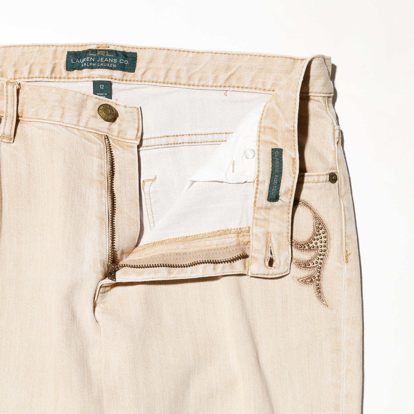 vintage lauren jeans ralph lauren western flare jeans