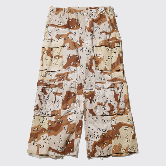 *one-off upside down wide cargo trousers