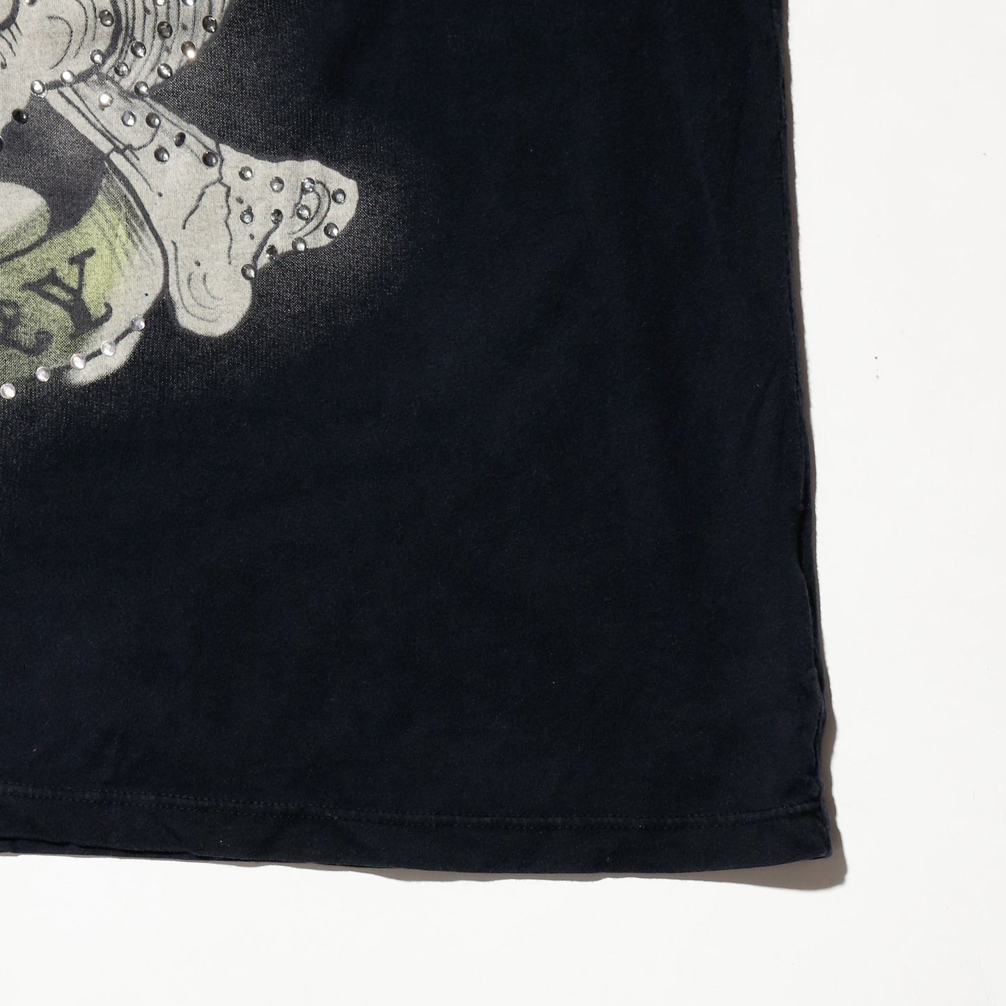 vintage ed hardy rhinestone skull tatoo t-shirt